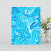 ブルー絵を描スワールアートウォーモダンターサーフィンクラフト (スタンド正面)