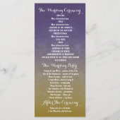 ブルー絵を描メイスンジャー結婚式プログラム プログラム (裏面)