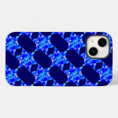 ブルー絵を描(ばちゃばちゃ)跳ねる星 Case-Mate iPhoneケース (裏面 (横))