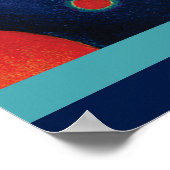 ブルー絵画ズバイワッシリー・カンディンスキー ポスター (角)