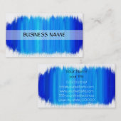 ブルー絵画ズ抽象芸術アート7 名刺 (正面/裏面)