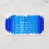 ブルー絵画ズ抽象芸術アート7 名刺 (裏面)