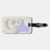 ブルー縁どボブルハット付テリア ラゲッジタグ (裏面横)