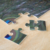 ブルー美しいピーコック ジグソーパズル (側面)