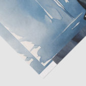 ブルー美しい1920sムーランルージュラーヴェンヘアレディ 薄葉紙 (詳細)