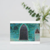 ブルー美しい ポストカード (スタンド正面)