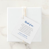 ブルー考え・オブ・ミーお祝い・ライフ・フォトキャンドル フェイバータグ (インサイチュ)