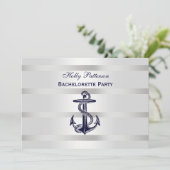 ブルー航海のいかりシルバーウェイトBG Hバチェロレッテ 招待状 (スタンド正面)