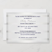 ブルー航海のいかりシルバーウェイトBG Hバチェロレッテ 招待状 (裏面)