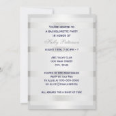 ブルー航海のいかりシルバーウェイトBG Vバチェロレッテ 招待状 (裏面)