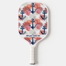 ブルー航海のいかりシーコーラルパターンカスタム文字