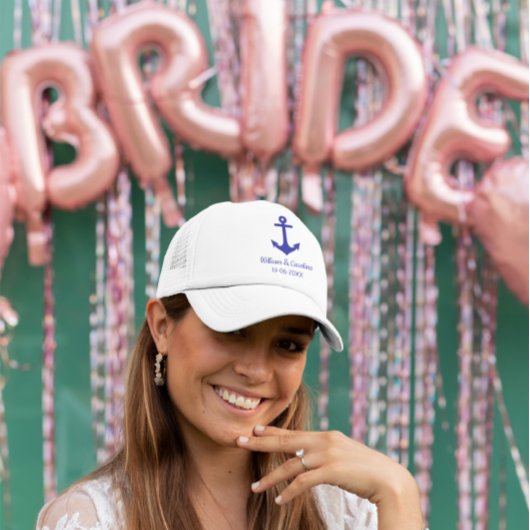 ブルー航海のいかりビーチ目的地ウェディング キャップ