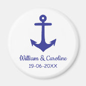 ブルー航海のいかりビーチ目的地ウェディング マグネット (正面)