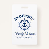 ブルー航海のいかりヘルムファミリー懇親会 バッジ (正面)