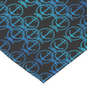 ブルー航海のいかりモチーフテーブルランナー ショートテーブルランナー (コーナー)