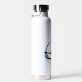 ブルー航海のいかりヨットクラブボートマリーナネーム ウォーターボトル (右面)