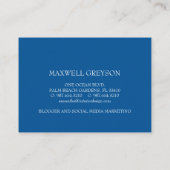 ブルー航海のいかりロイヤリティカード エンクロージャーカード (裏面)