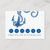 ブルー航海のいかりロイヤリティカード エンクロージャーカード (正面)