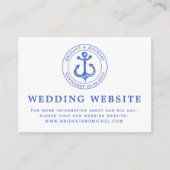 ブルー航海のいかり |の結婚Webサイト情報 エンクロージャーカード (正面)