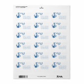 ブルー航海のいかり ラベル (フルシート)