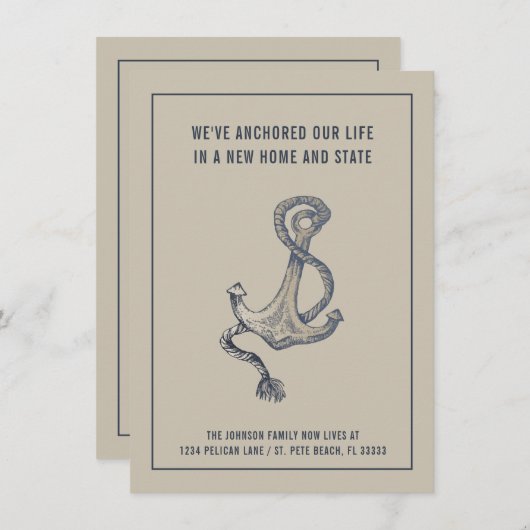 ブルー航海のとトープヴィンテージいかりニューホーム 案内状 (正面/裏面)