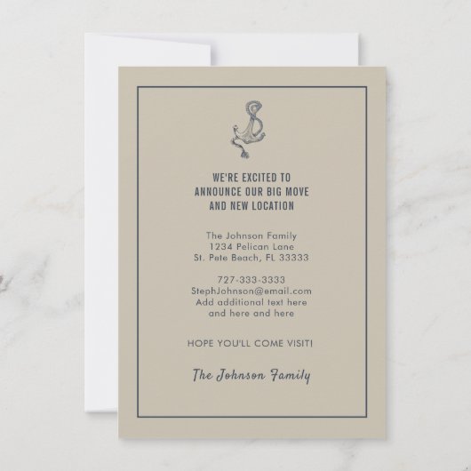 ブルー航海のとトープヴィンテージいかりニューホーム 案内状 (裏面)