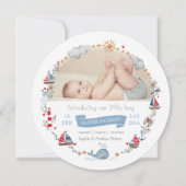 ブルー航海のキュートセーリングリース 案内状 (正面)