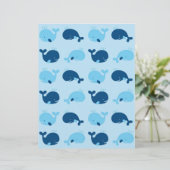 ブルー航海のクジラベビースクラップブック紙 (スタンド正面)