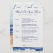 ブルー航海のコースタルシー何が電話ゲーム (正面/裏面)