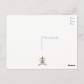 ブルー航海のサンキューライトハウス&船舶いかり ポストカード (裏面)