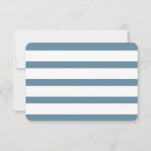 ブルー航海のストライプRSVPカード 出欠カード (裏面)
