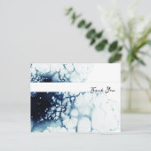 ブルー航海のデスティネーションウェディングサンキュー ポストカード (スタンド正面)