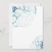 ブルー航海のデスティネーションウェディング婚約パーティ 招待状 (裏面)