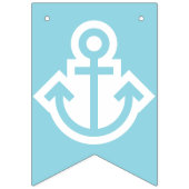 ブルー航海のハッピーバースデーいかりバンティン バンティングフラッグ (第1の旗)