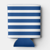 ブルー航海のホワイトストライプいかり結婚ハート 缶クーラー (裏面)