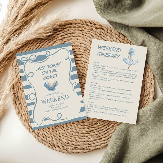 ブルー航海のボウバチェロレッテ週末 招待状