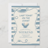 ブルー航海のボウバチェロレッテ週末 招待状 (正面)
