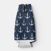 ブルー航海のボートネームいかり ボトルクーラー (裏面)