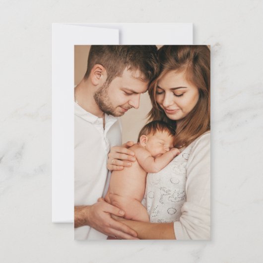 ブルー航海のライトハウスシャワー写真 サンキューカード (裏面)