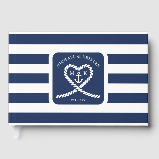 ブルー航海のロストライプのープハート結婚いかり ゲストブック (正面)