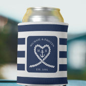 ブルー航海のロストライプのープハート結婚いかり 缶クーラー