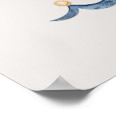 ブルー航海の男の赤ちゃん帆走船 ポスター (角)