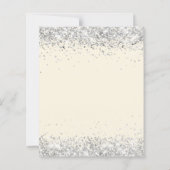 ブルー花模様クリームシルバー25結婚式招待状 (裏面)