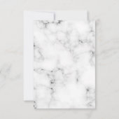 ブルー花模様大理石アーチ金ゴールドクロスバプテスマ 招待状 (裏面)