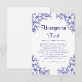 ブルー華美ズ結婚ハネムーン基金 エンクロージャーカード