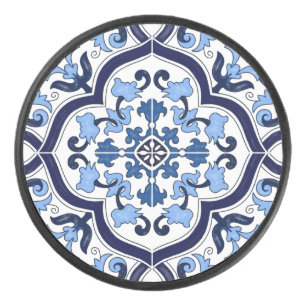 ブルー華美フローラシ地中海のシリアタイル アイスホッケーパック