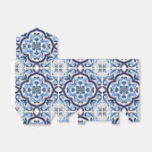 ブルー華美フローラシ地中海のシリアタイル フェイバーボックス (折り畳みなし)