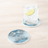 ブルー華美フローラ砂岩コースター コースター (側面)