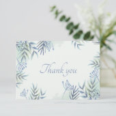 ブルー葉とベリーありがとう サンキューカード (スタンド正面)