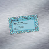 ブルー葉バイリンガル マグネット名刺 (インサイチュ)